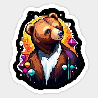 Handsome Bear Sticker